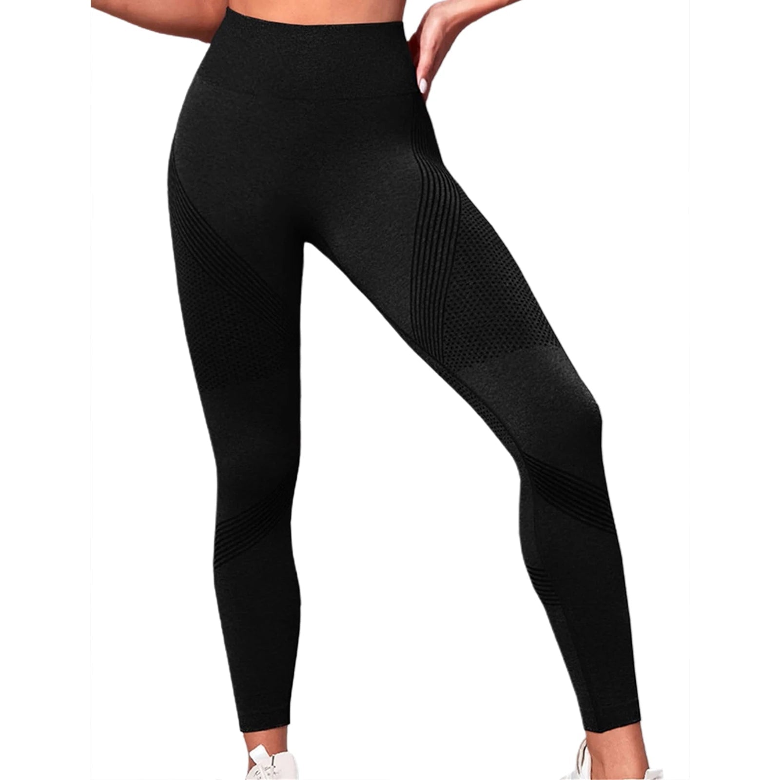 High Waist Compression Leggings - Butt Lift Yoga Pants with Tummy Control - silverfoxgoods